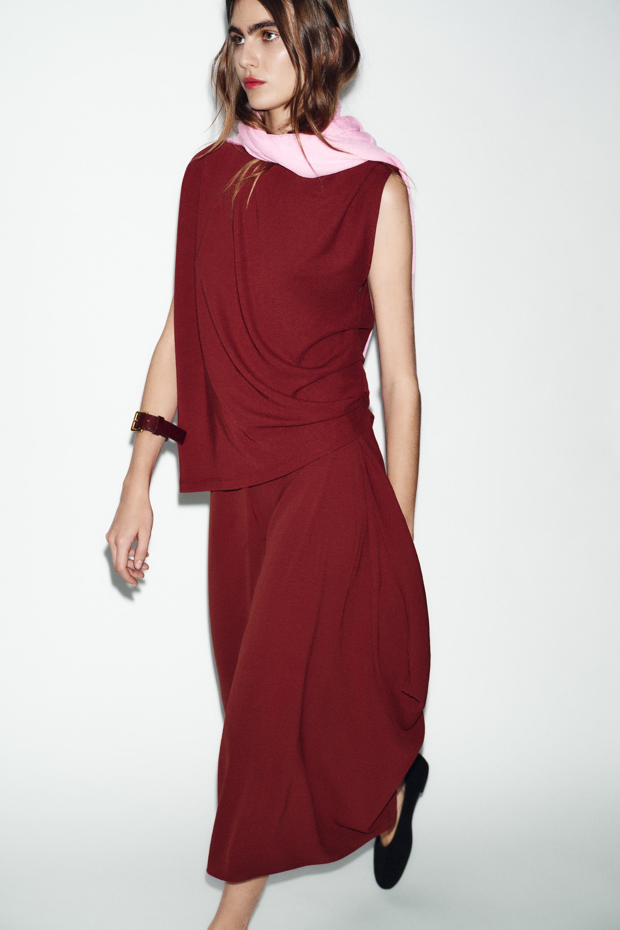 ROBE LONGUE ASYMÉTRIQUE